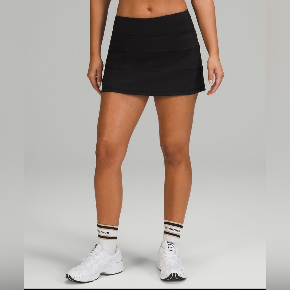 Lululemon Pace Rival Skirt Tall 15" Black Size 4